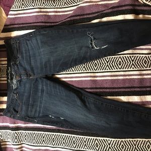 American eagle dark blue jeans size 16 low rise